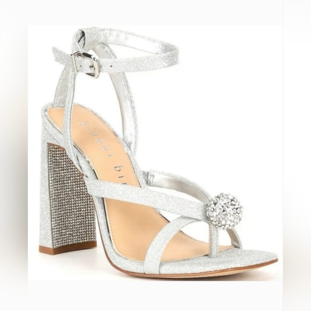 Gianni Bini Silver Embellished Heels